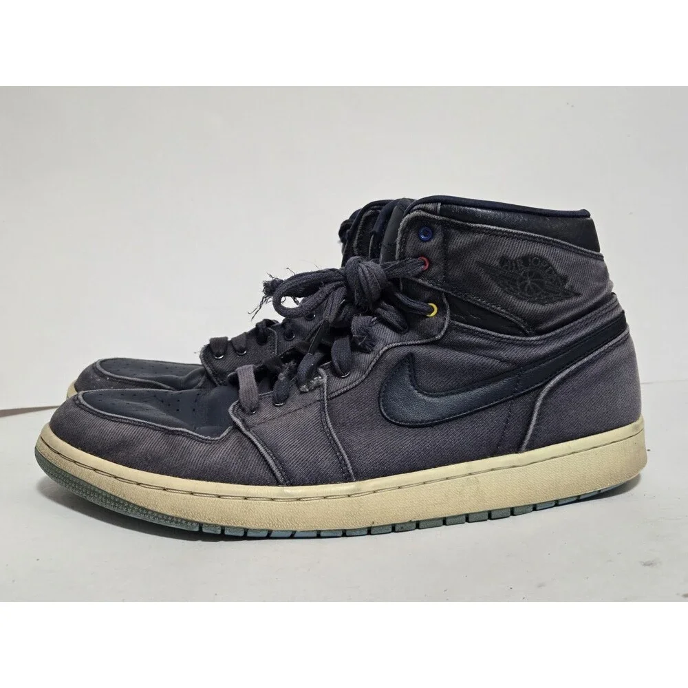 Nike Air Jordan 1 Shoes Mens Sz 13 Retro High Family Forever Obsidian 2014